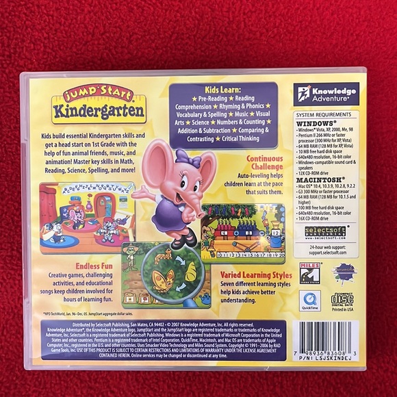 New: Jump Start Kindergarten CD - Picture 2 of 7